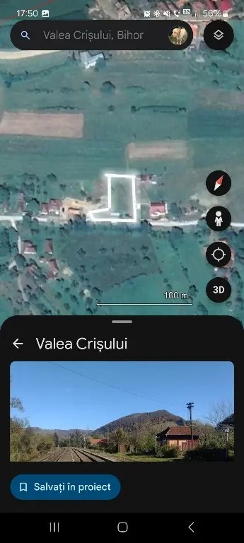 Teren Valea Crișului (Bratca) 1305mp