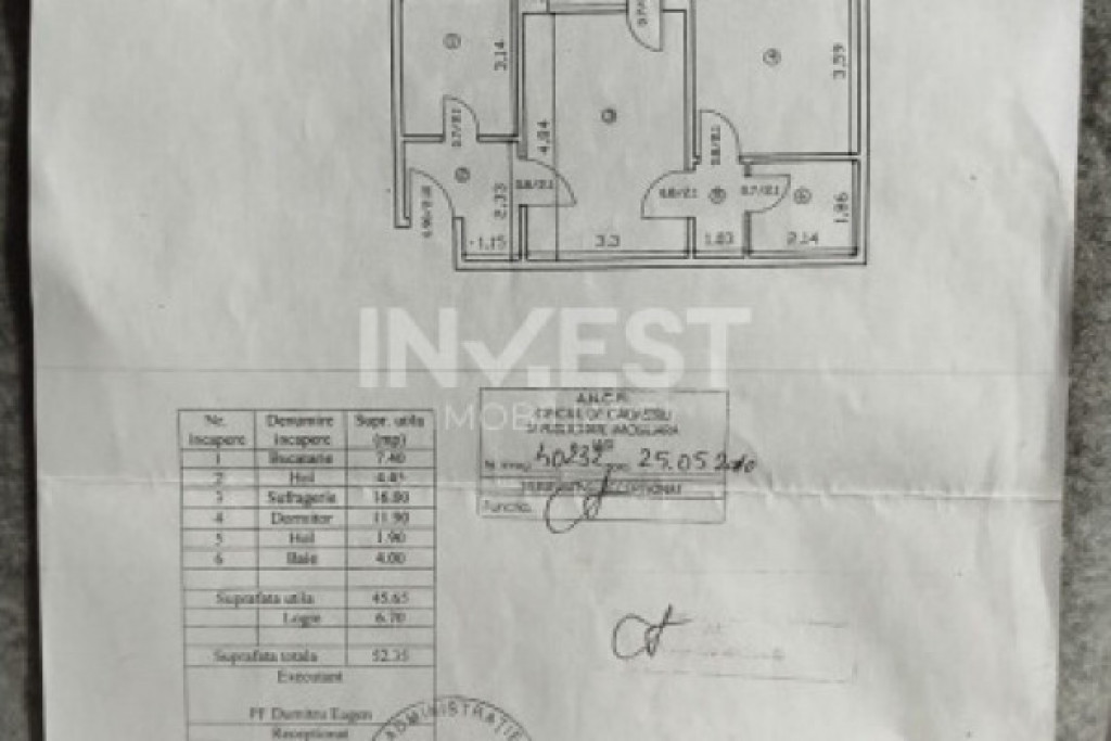 Apartament 2 camere-Podu Ros-Primaverii-etaj 2-52mp