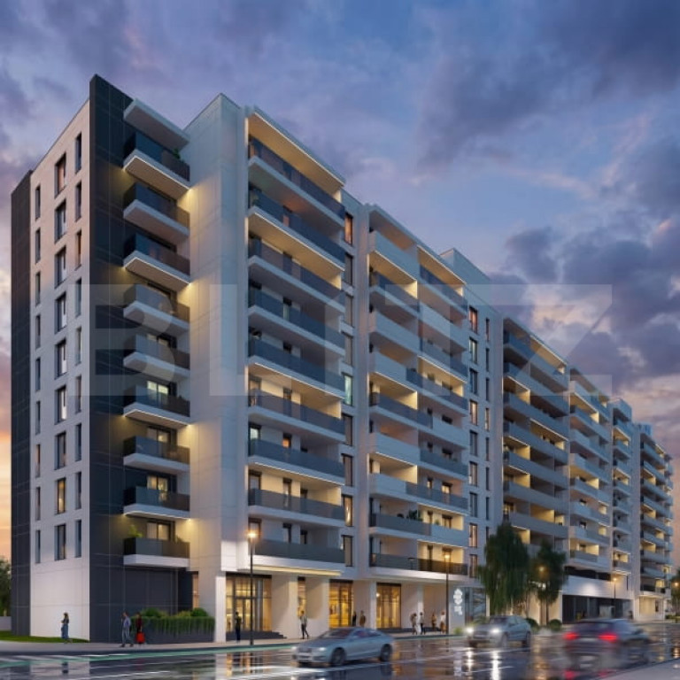 Apartament 3 camere, 81 mp, balcon 15 mp, proiect nou nZEB,