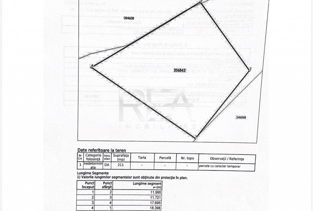 Teren Intravilan 211 mp - POT 70% – Grozăvești