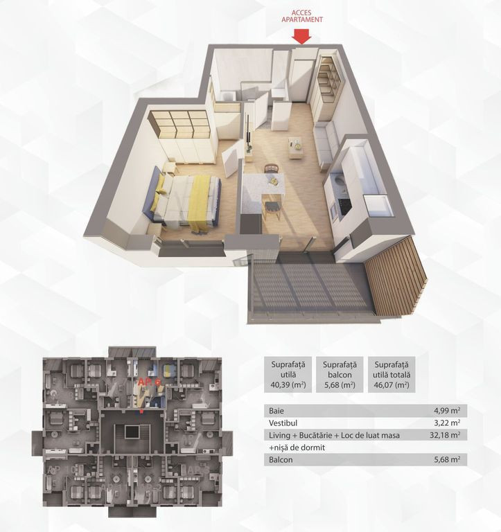 Apartament in R39 by ARED–direct de la dezvoltator, fă...