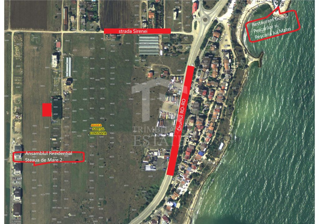 Teren intravilan 600mp Agigea RO-RO toate utilitățile v...