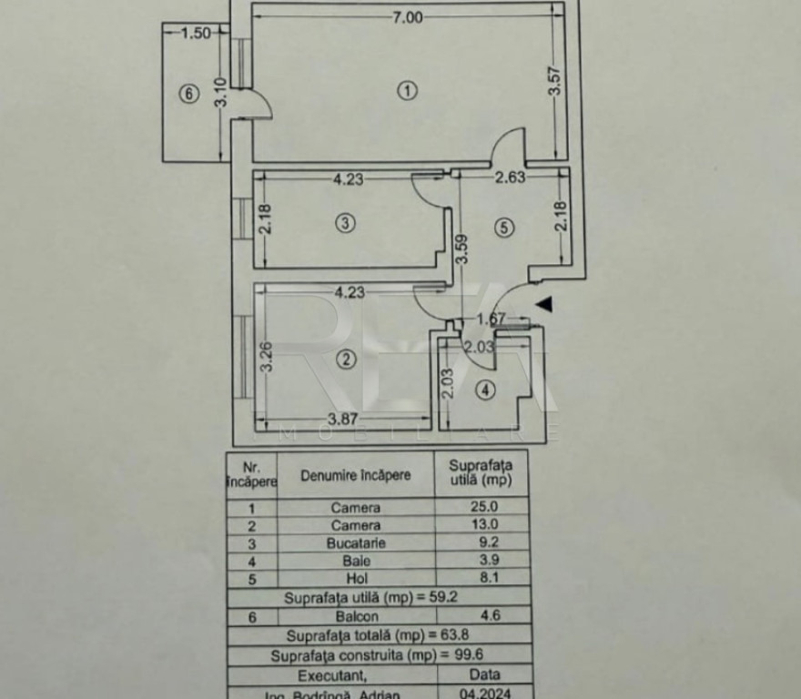 Apartament 2 Camere | Exigent Plaza Faza 5 | în curs de ame