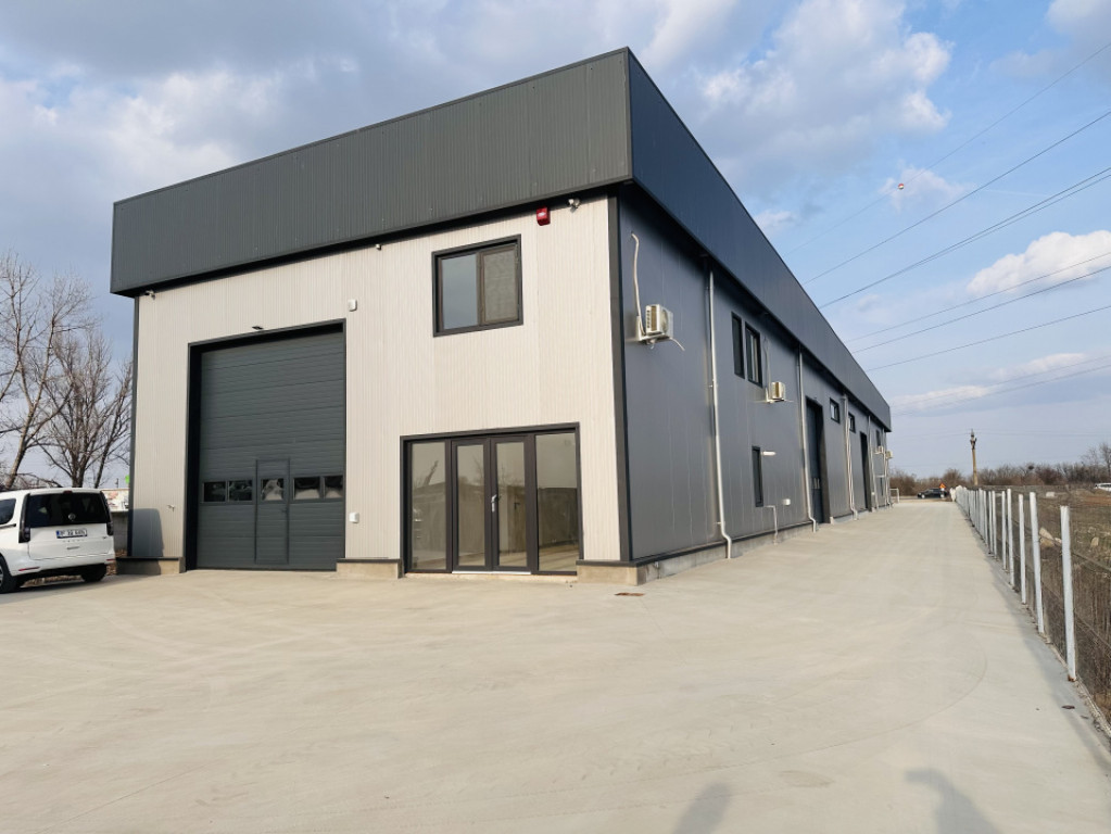 Hala industriala nouă, 386 mp, teren 900 mp, Domnești-Cent