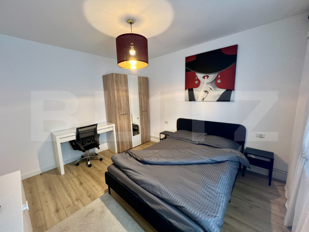 Apartament 2 camere, 58 mp, etaj 3, centrala si AC, zona 1 M