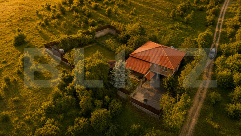 Casa la rosu de vânzare, zona Livezeni