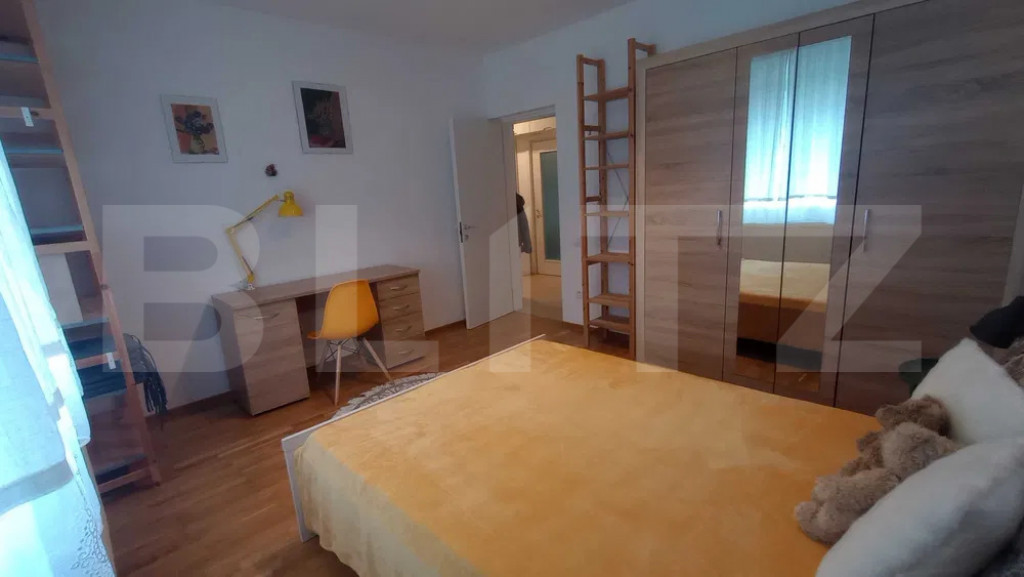 Aparatment 4 camare, semidecomandat, cu gradina de 144 mp, E