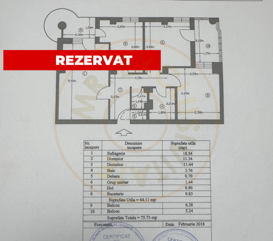 Apartament 3 camere decomandat, etaj 3, zona Dedeman-Pitesti