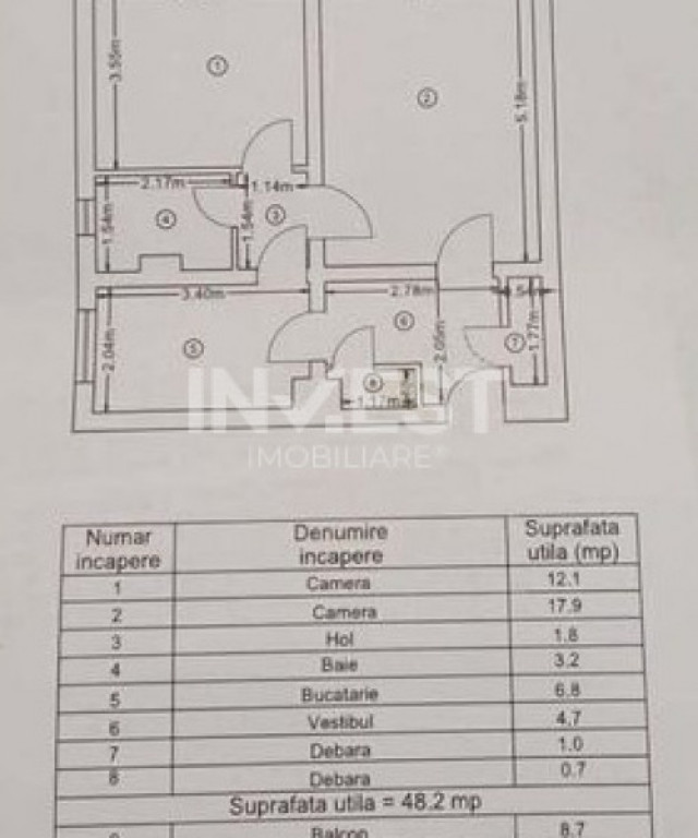 Apartament 2 camere-decomandat-Alexadru cel Bun