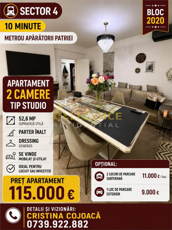Sector 4 Metrou Aparatorii Patriei Apartament 2 Camere Mobil