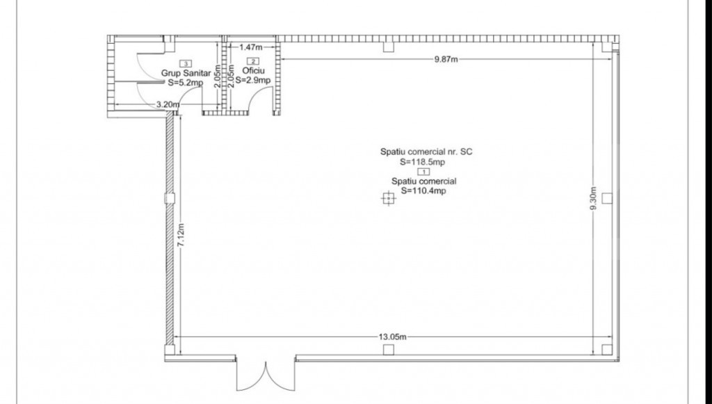 Oportunitate! Spatiu comercial Premium, 120 mp, parcari, Fru