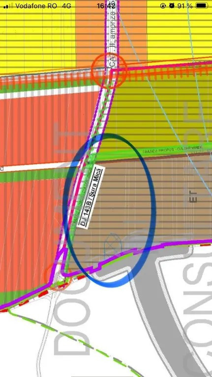 Teren industrial intravilan deschidere str. Salzburg Sibiu 19325mp