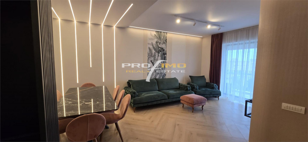 Tomis Nord , apartament 2 camere lux, mobilat, utilat, loc p