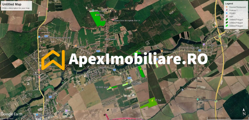 Terenuri de vanzare Intravilane Balotesti - Corbeanca | Apex