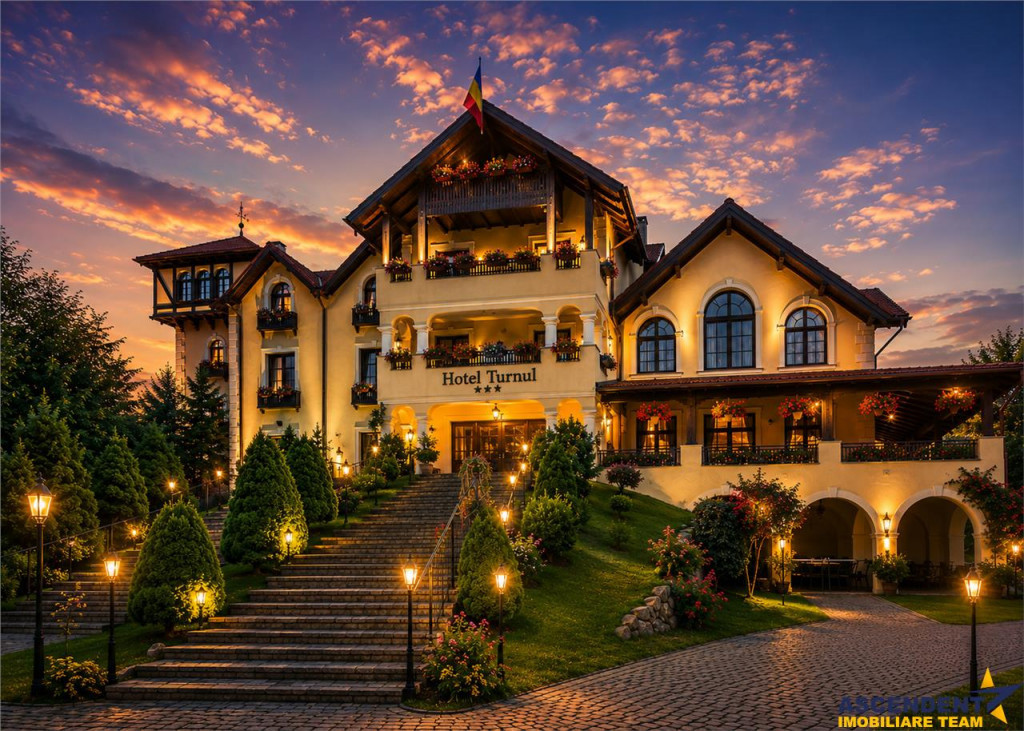 Resort montan cu: restaurant, wellness, 4.300mp teren, 5 min