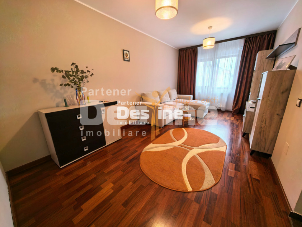 Apartament 2 camere 55 mp 2 balcoane mobilat loc de parcare