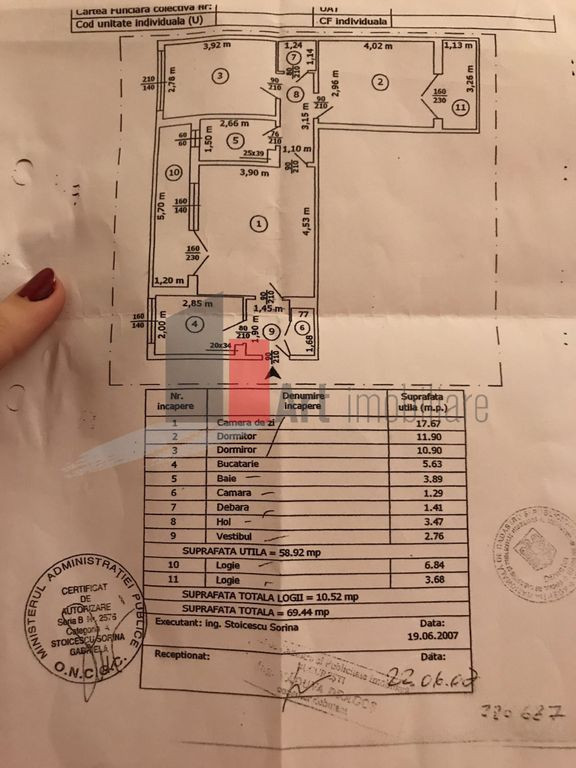 Vânzare apartament 3 camere Bd. Obregia - Turnu Măgurele