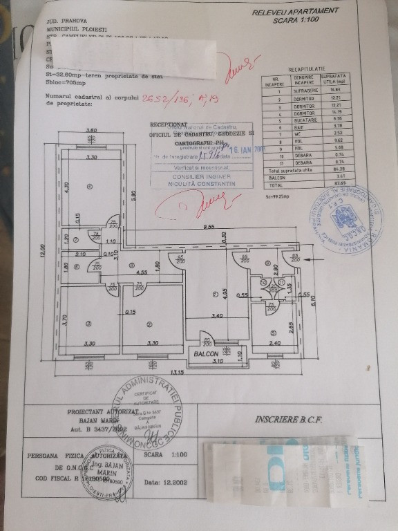 Apartament cu 4 camere spatios zona Cameliei