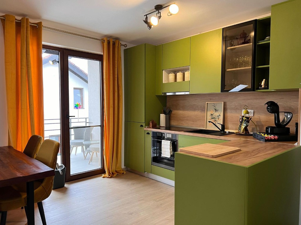 Apartament 2 camere în Ghimbav – Stil, confort și priveliște de vis