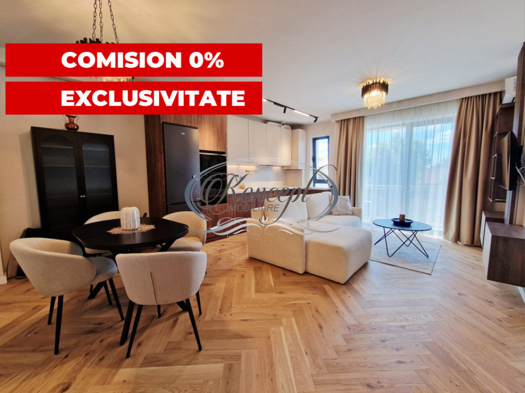 0% comision. Apartament nou mobilat, 2 minute de centrul Clu