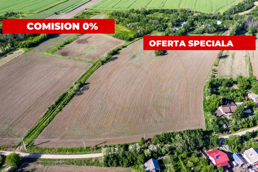 0% Comision Teren intravilan de 5830 mp - Com. Rociu jud. Ar