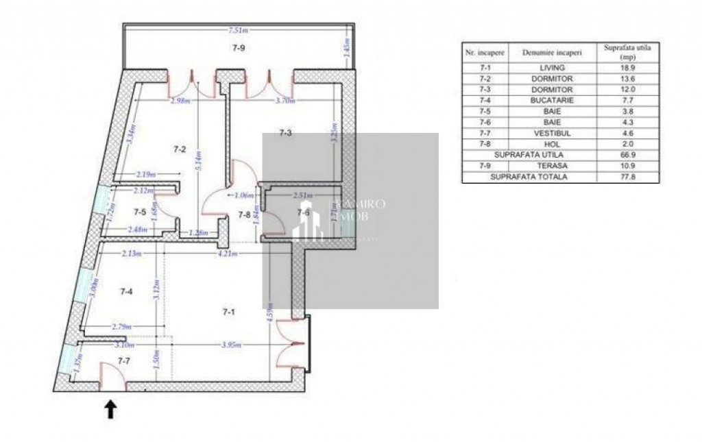 Apartament 3 camere Soseaua Giurgiului / Drumul Gazarului
