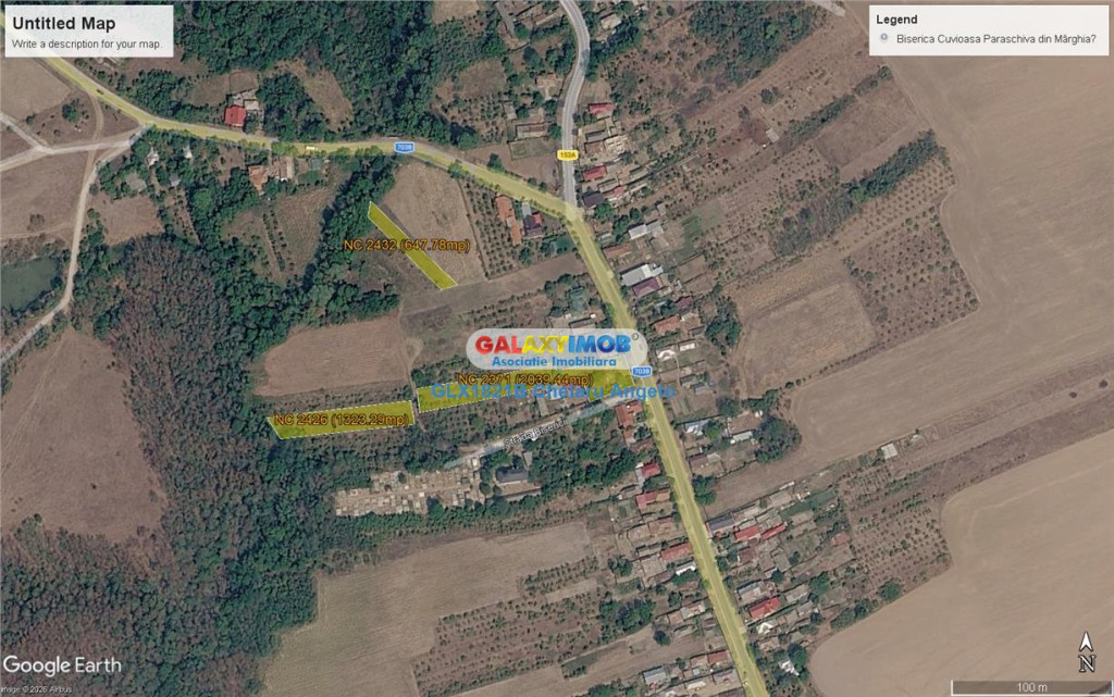24 km de Pitesti,com Lunca Corbului, teren 4010 mp , deschid