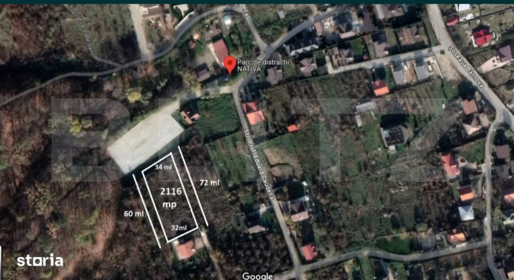 Oportunitate Teren intravilan 2346 mp Iasi langa Parcul Nati