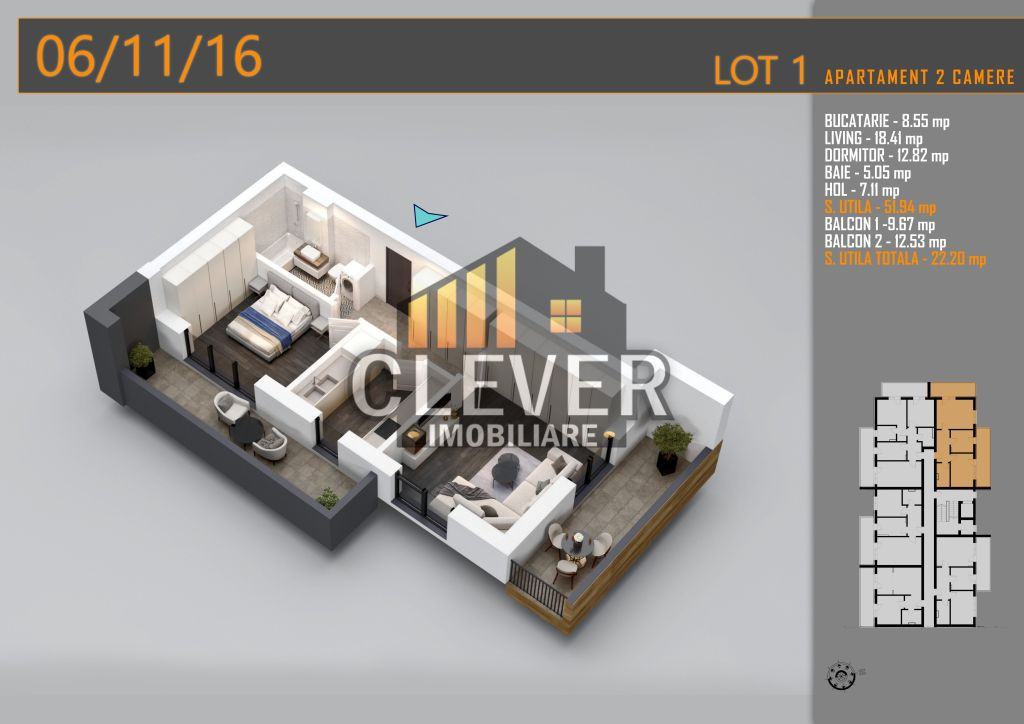 Apartament 2 Camere decomandat Pallady - Metrou Teclu, Co...