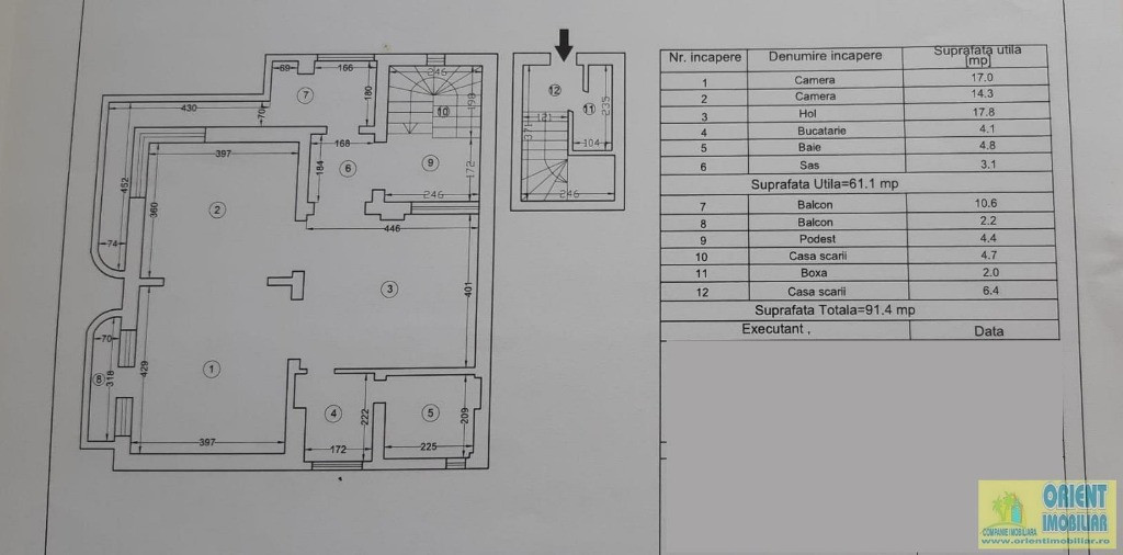 Centru, Ferdinand, de vanzare apartament 2 camere, etaj 1