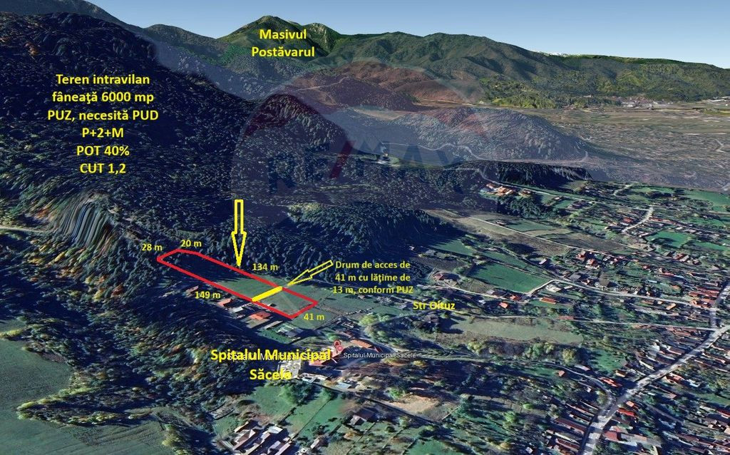 Teren intravilan, 13000 mp, Stupini