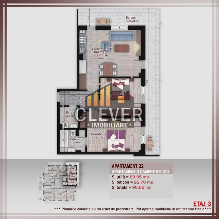 Apartament modern 3 camere Theodor Pallady metrou Nicolae...