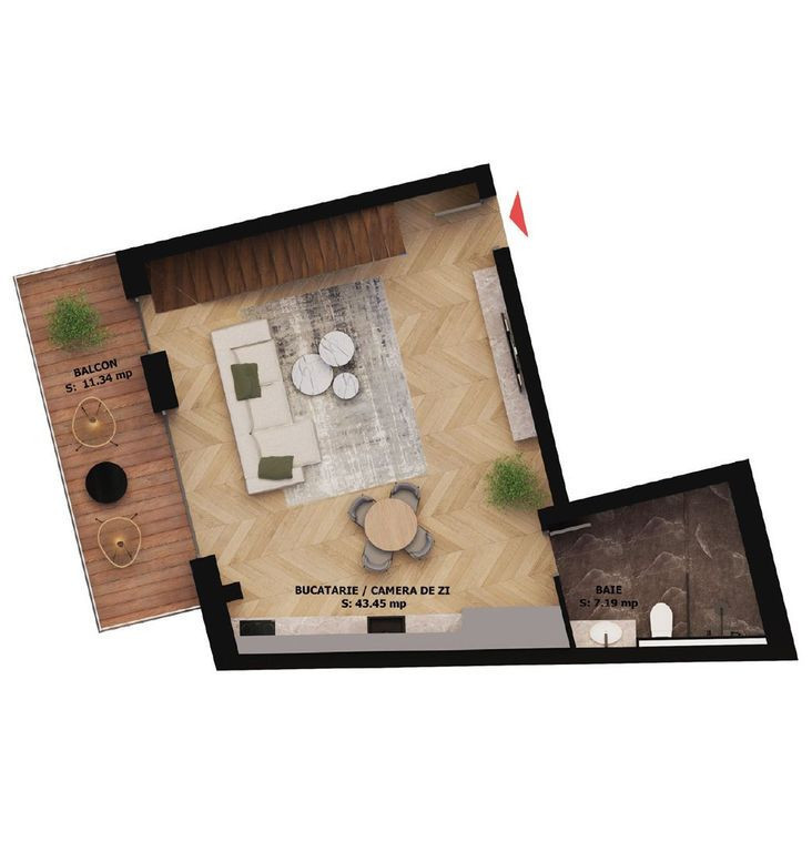 Apartament nou, 2 camere, 240 500 Euro. Comision 0.