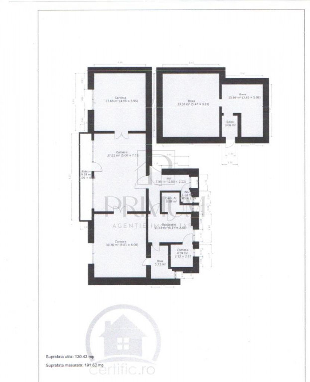 IOSEFIN - 3 CAM - ETJ.1 - 2BAI - BOXA - CURTE - CENTRALA - S