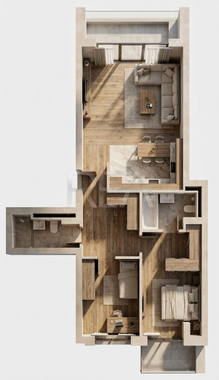 Apartament 3 camere, Ferdinand