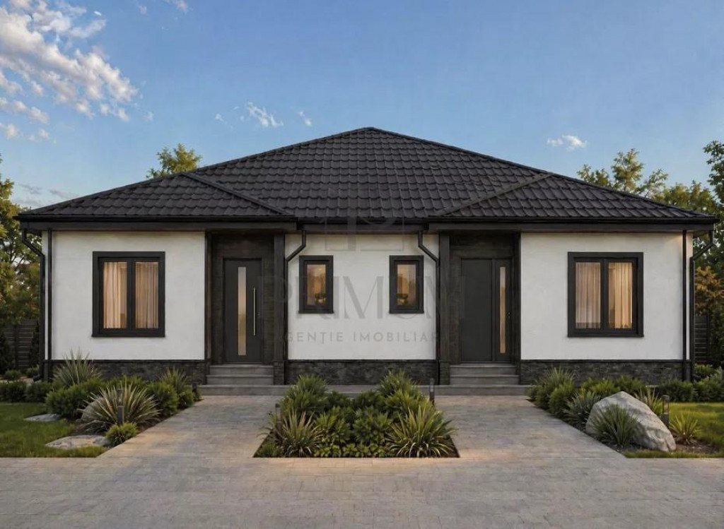 Duplex pe plan - personalizare interioara - doua bai