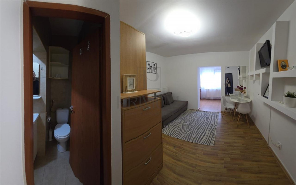 APARTAMENT 1 CAMERA - mobilat si utilat , semidecomandat