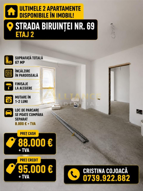10 minute metrou Berceni | Apartament 2 camere | Strada Biru