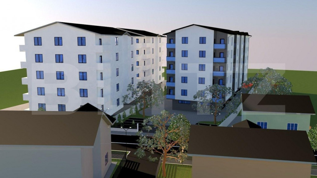 Apartament 3 camere, ansamblu nou, Radauti