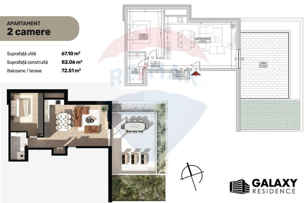 COMISION 0%| DE VANZARE| 2 CAMERE| TRACTORU| BLOC NOU|GAL...