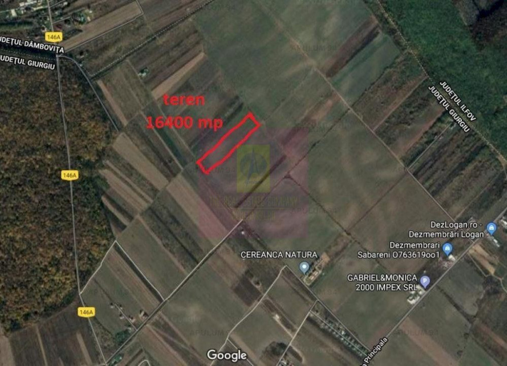 Săbăreni, teren intravilan construibill, la 300 m de p?...