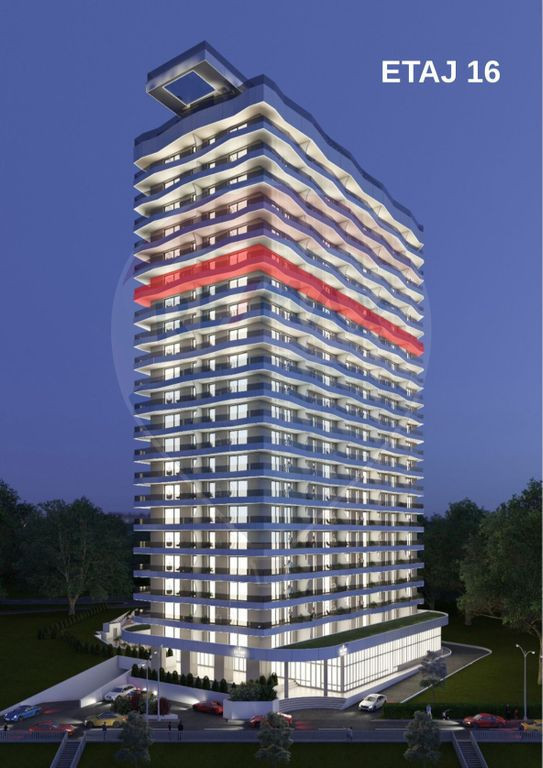 Apartament nou 2 camere de vanzare Olimp Tower etaj 16