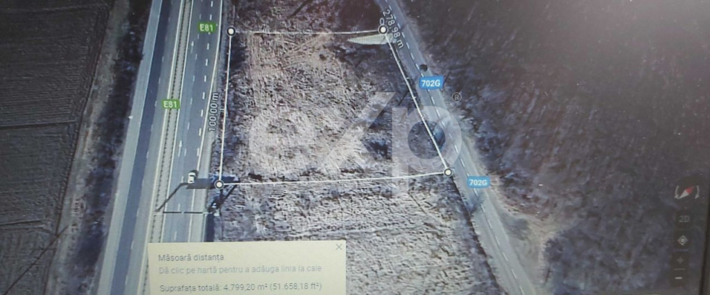Teren 1.500 mp de vânzare în Trivale Platou – Strada Pru