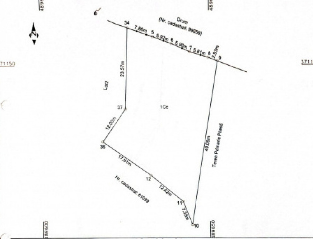 Teren de vânzare – Str. Izvorului, Pitești, zona Stadion