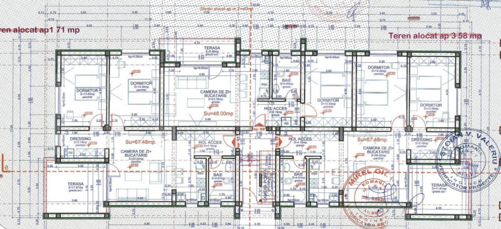 Apartament 2 camere la parter, 48 mp, cu grădină privată,