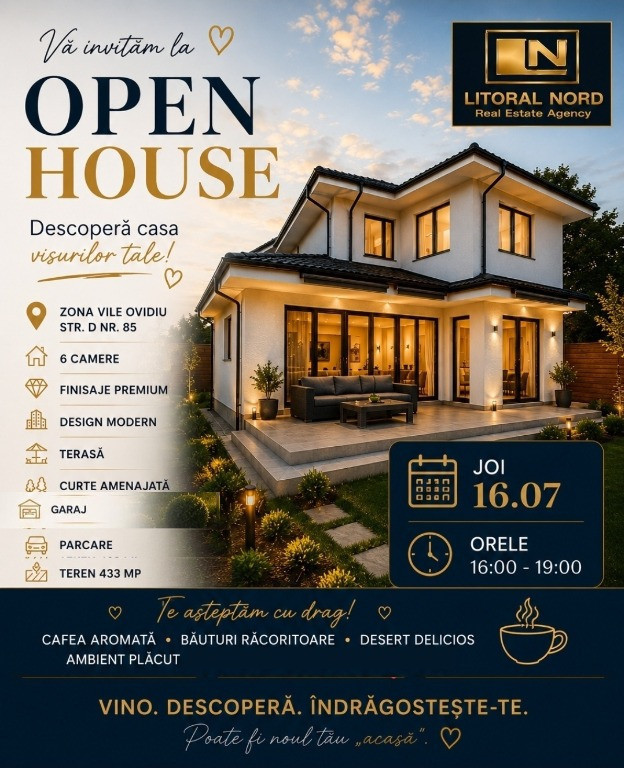 Exclusivitate-Ovidiu Vile,Imobil Sp+P+1E,constructie 2021,teren 433 mp