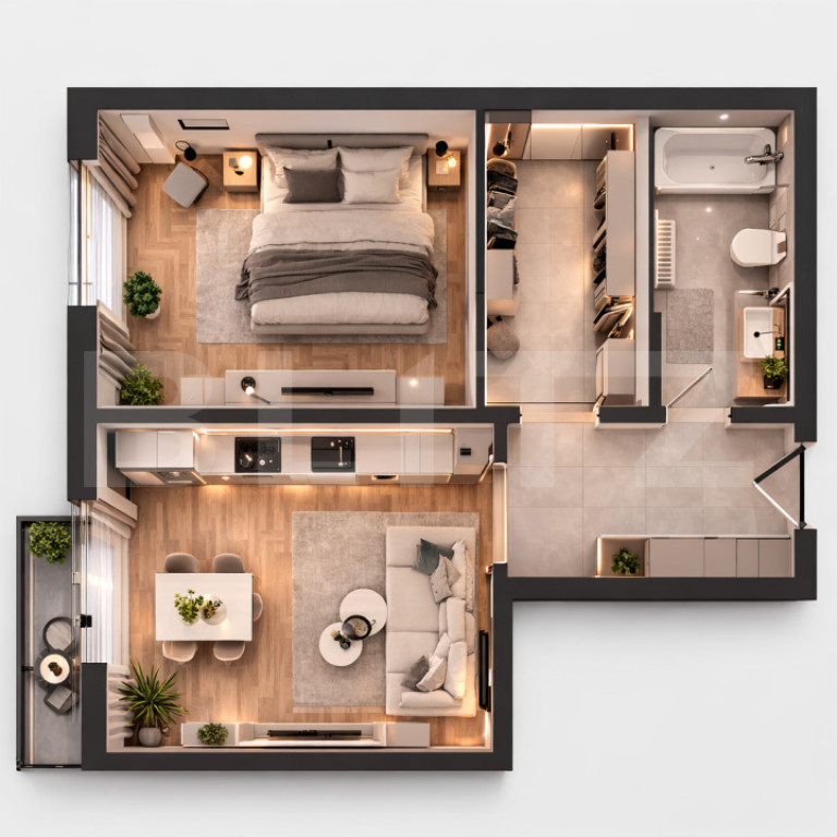 Apartament cu 2 camere de vânzare | Etajul 1 | Bloc nou –