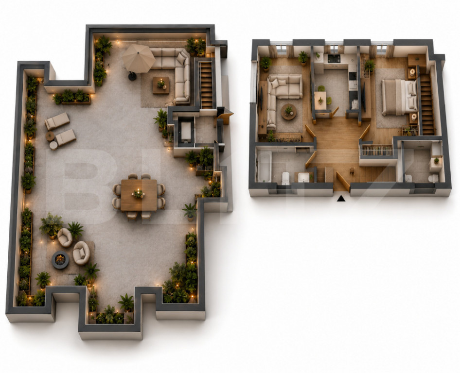 Apartament, decomandat, cu 2 camere - ansamblu nou 2024