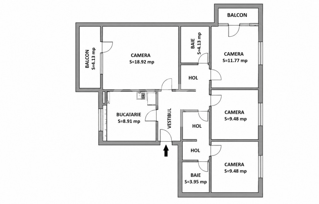 Apartament 4 camere | 80 mp | Decomandat | Dambul Rotund