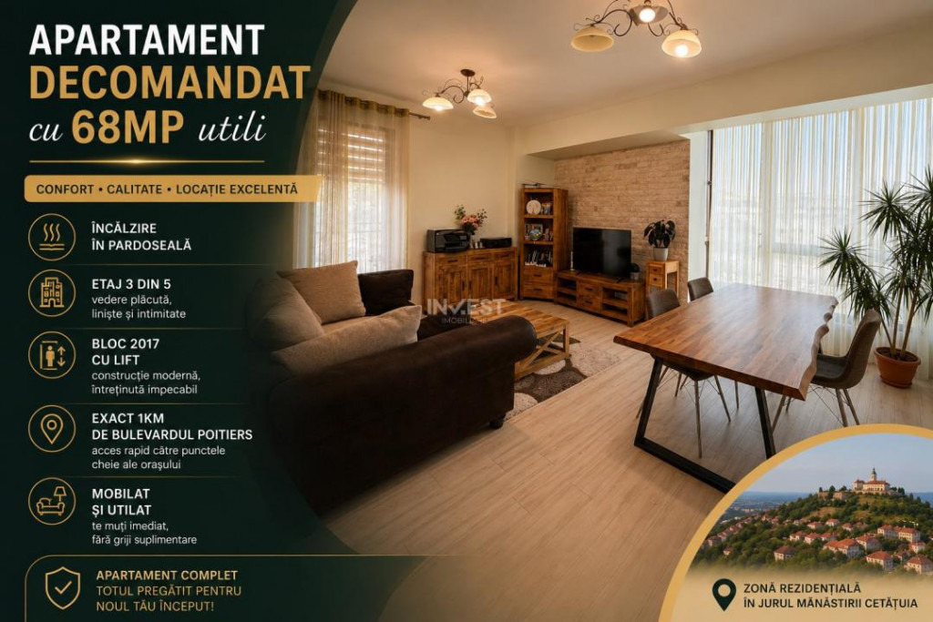 Apartament 2 camere, 53.10 mp, Manta Roșie Residence, Frumo